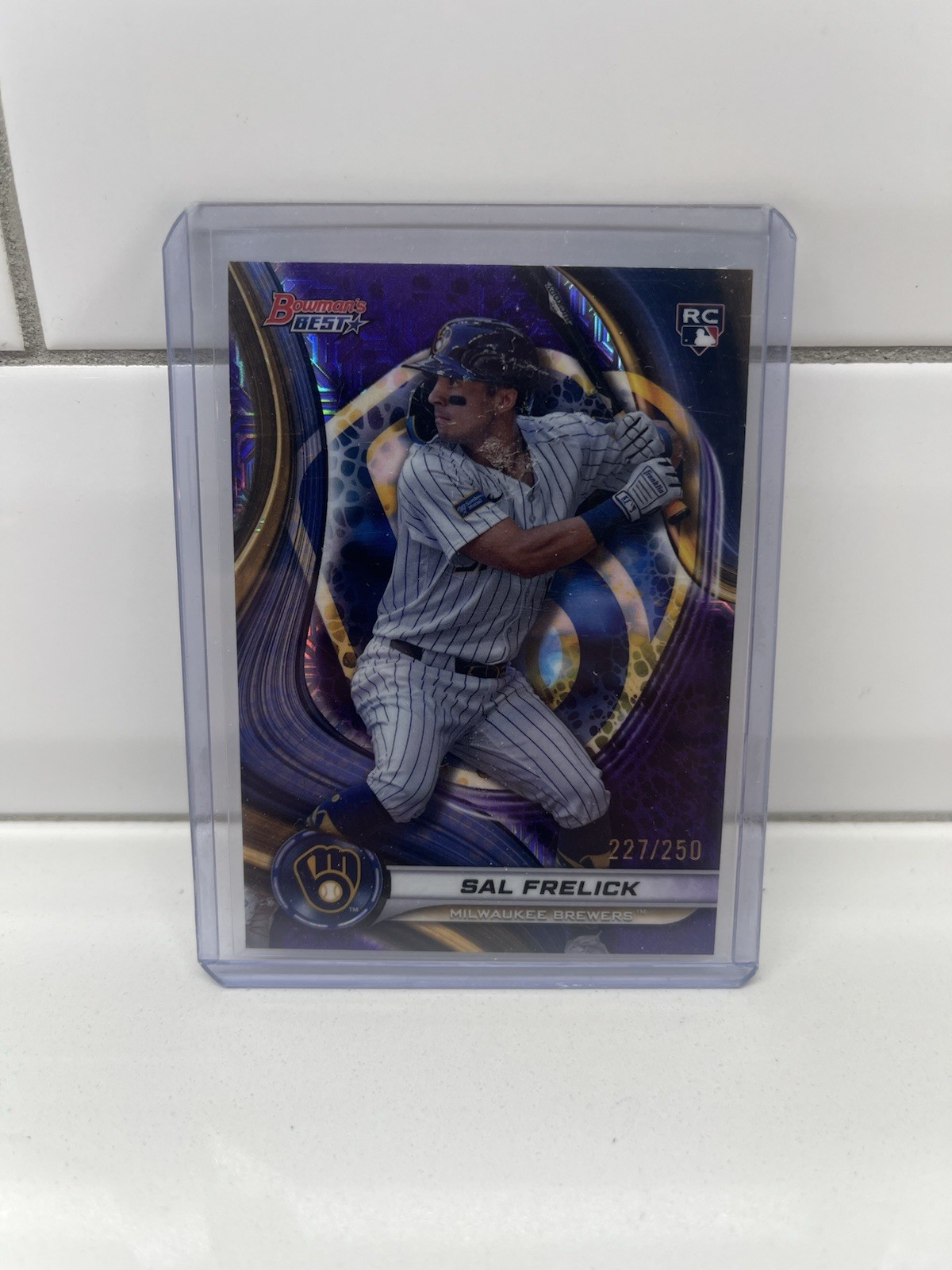 2024 Bowman's Best SAL FRELICK Rookie Mini-Diamond Refractor /299 Brewers RC #37