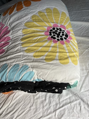 Pottery Barn comforter PB Teen Full Size Flowers/Polkadot, patchwork 86”/86” - Picture 14 of 14