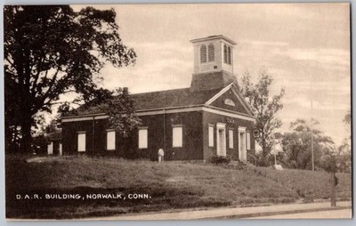 NORWALK CONNECTICUT vtg Postcard D.A.R. BUILDING