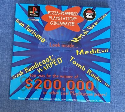 PS1 Pizza Hut PlayStation Demo Disc With Cover