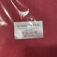 Pashmina Feel Scarf Fringe Shawl Stole Wrap Dresser  Tencil & Acrylic  14” X 68”