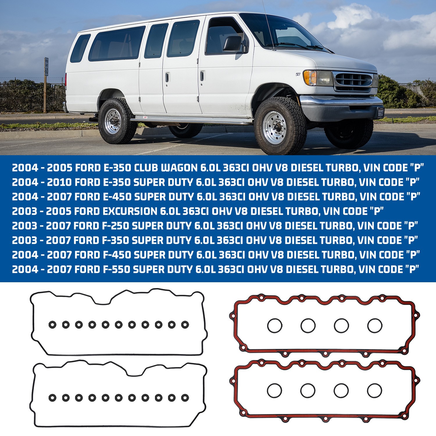 For Ford Excursion 2003-2005 Premium Engine Valve Cover Gasket OEM VS50691R