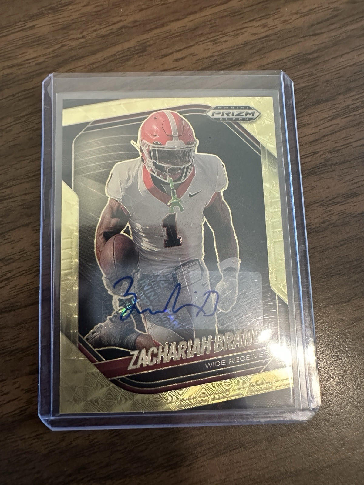 Zachariah Branch Gold Vinyl Auto 4/5 2025 Prizm Black Fotl NIL