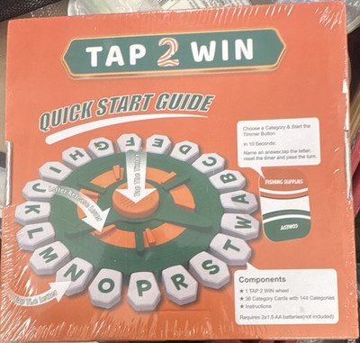 GAME Tap 2 Win Complete Word Game with Timer & Category Cards, Letters Theme