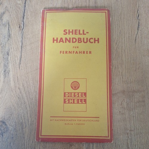 Shell Handbuch Fernfahrer 1937 / 38 Landkarte Straße Diesel Vintage Original