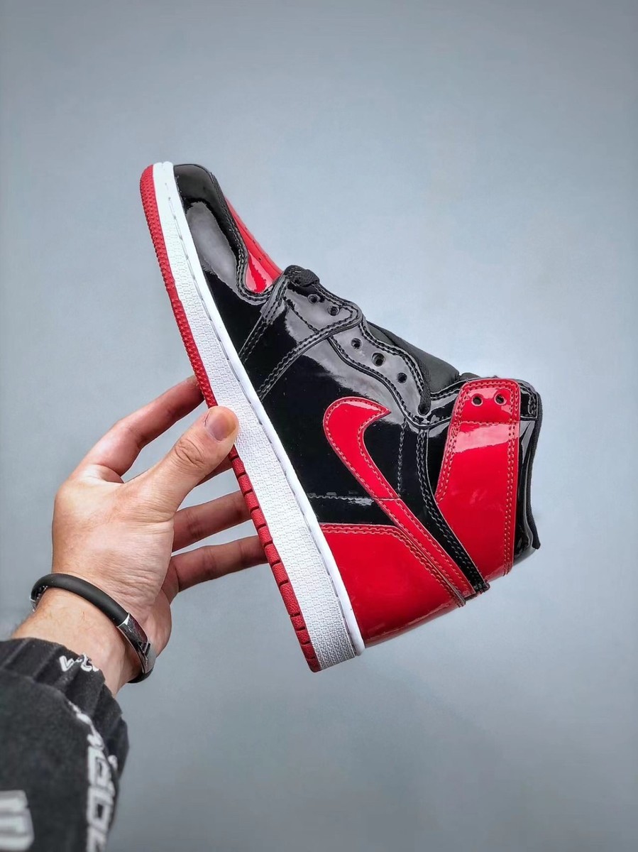 NIKE AIR JORDAN 1 RETRO BRED PATENT 28㎝ Buy Air Jordan 1 Retro High OG GS 'Patent Bred' - 575441 063