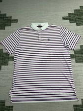 Polo Ralph Lauren Performance Polo Shirt Mens XL Multicolor Cotton Striped Golf