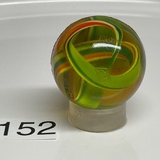 Vtg NOS super Bouncy Ball Rubber clear Swirl 1  1960  s clean unused AG Japan 152