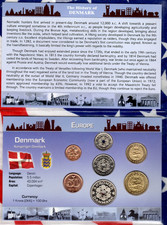Littleton World Coin Set Denmark w/c UNC 1998-2008 20 Kroner 2007 10 Kroner 2006