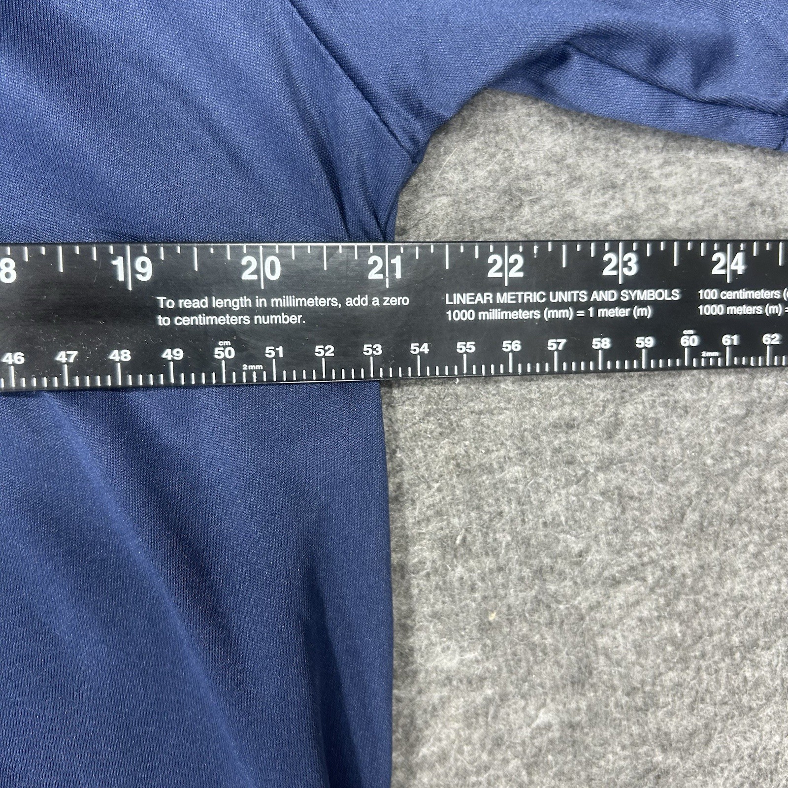 Collars and Co Polo shirt Mens M Navy Solid Stretch Point Dress Collar