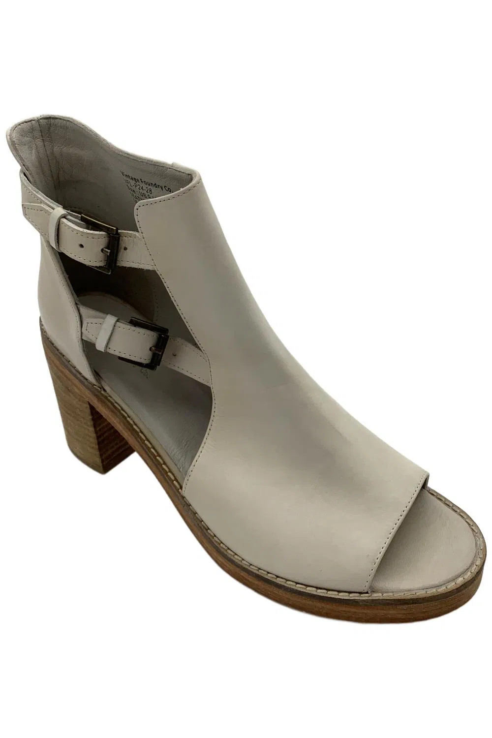 Vintage Foundry Co. Women's Laverne Heel Sandals Ivory