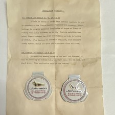 Johnson Dash Plate Electric Start Medallion V...