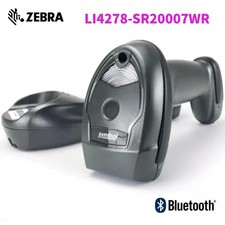 Zebra LI4278-SR20007WR Wireless Bluetooth Barcode Scanner W/ Cradle USB Cable