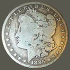 Morgan Silver Dollar $1 1885 Philadelphia Business Strike 0.9 Fine Silver