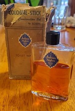 Antique Scherk Arabian nights 3 1/2 Oz Toliet Water Bottle New York Paris W/ Box