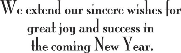 New Years Cards for Business & Family (Best Wishes) Greeting Card Set Pack of... - Image 3 of 4