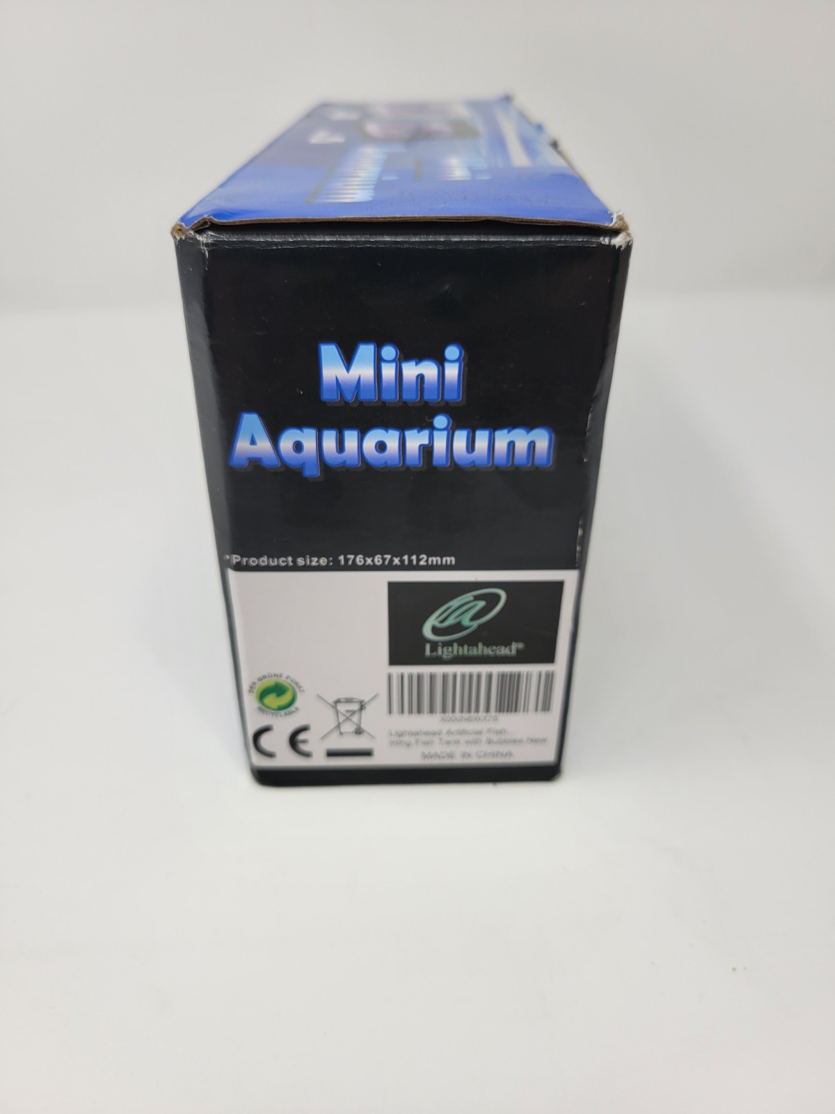 Lightahead Mini Aquarium Black Realistic Fish Swimming Action Multi Color