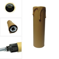 Portalampada candela decorativa in plastica vintage E14 8,5cm h 2,5cm d