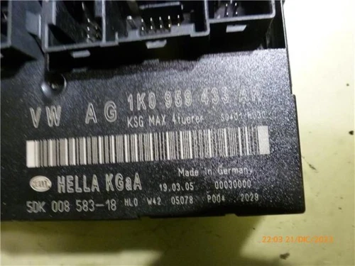 1K0959433AK Centralita Check Control para VOLKSWAGEN GOLF PLUS V (5M1) * 82066 - Imagen 2 de 4