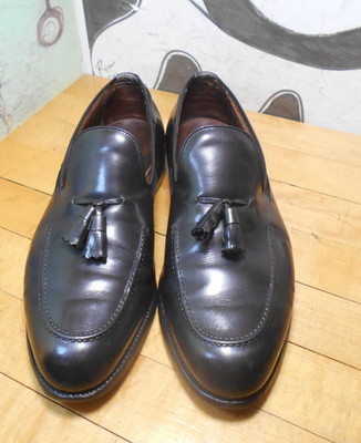 Allen Edmonds ''Saratoga'' Black Leather Tassel Loafers Men's 11D Made in USA