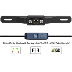 1080P AHD Voiture SUV Caméra de sauvegarde de vue arrière pour 170° Plaque de licence Ange à large vue