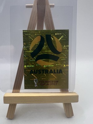 2022 Panini FIFA World Cup Qatar Sticker Gold Australia Team Logo #AUS 2
