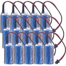 15x CR17335SE-R Q6BAT PLC Battery for QNS System Q6BAT with Black Plug