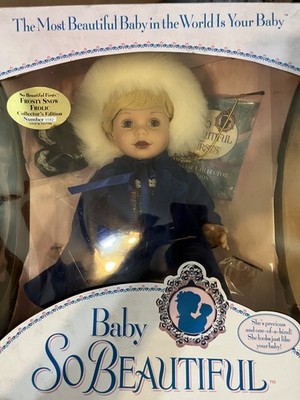 Playmates Classic Baby So Beautiful Frosty Snow Frolic Doll Vtg 14'' Box damaged