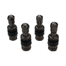 Street Pro Valve Stems, Tall-Style, Suit Small Valve Hole (11mm), Black Valve St