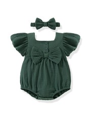 Vibebox Ropa Bebé Niña 6-9 Meses Primavera Verano Corto 6-12 Meses, Verde