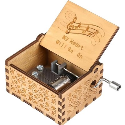 Spieluhr Titanic My Heart Will Go On Handkurbel Holz Geschenk Valentinstag