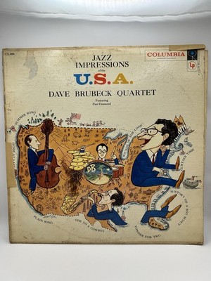 The Dave Brubeck Quartet, Jazz Impressions Of The U.S.A., 1957 1st Columbia, VG+