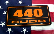 Plymouth 440 Cuda license plate car tag 1970 1971 1972 1973 yellow 70 71 72 73