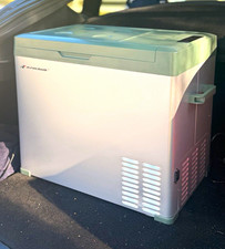 A-Premium 12V Portable Car Refrigerator w/ Control Panel Green/White