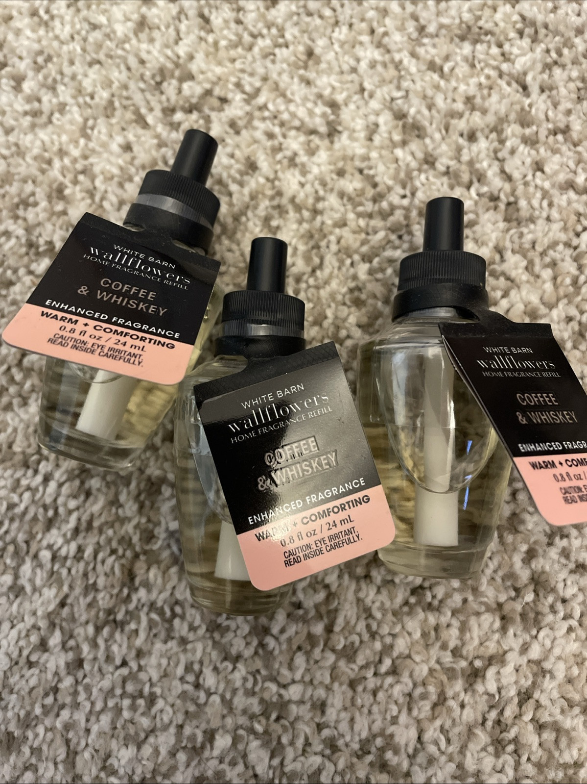 White Barn / Bath & Body Works Wallflower Refill Coffee & Whiskey - 3 Pack