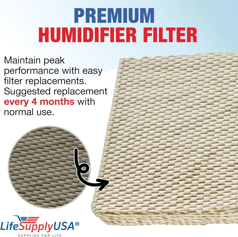 Almohadilla evaporadora de repuesto para filtro humidificador con mecha compatible con Skuttle A Foto 4 de 4