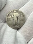 1917-P Type 1 Standing Liberty Silver Quarter Fine (F), Philadelphia Mint M7
