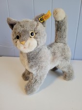 Steiff Cat Cattie West Germany Plush Stuffed Animal 2736/26 Button and ear tag
