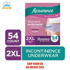 Assurance Women's Incontinence and Postpartum Underwear, XXL, Maximum Absorbency