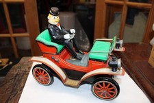 VTG JAPAN NOMURA CENTURY 1901 TIN BATTERY OP TOUR CAR JUMPS ALL OVER THE PLACE