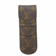 Louis Vuitton Monogram Etui Stylo Pen Case M62990 Brown Canvas Writing Holder