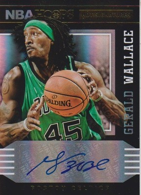 2014-15 Hoops Hot Signatures Gerald Wallace - Boston Celtics