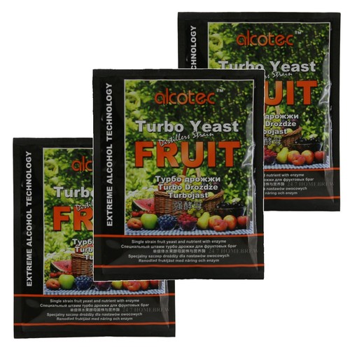 3x Alcotec Distiller’s Hefefrucht mit Enzym 60g 25L