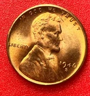 1946-S Lincoln Wheat Cent Penny GEM RED BU From an Original Bank Roll