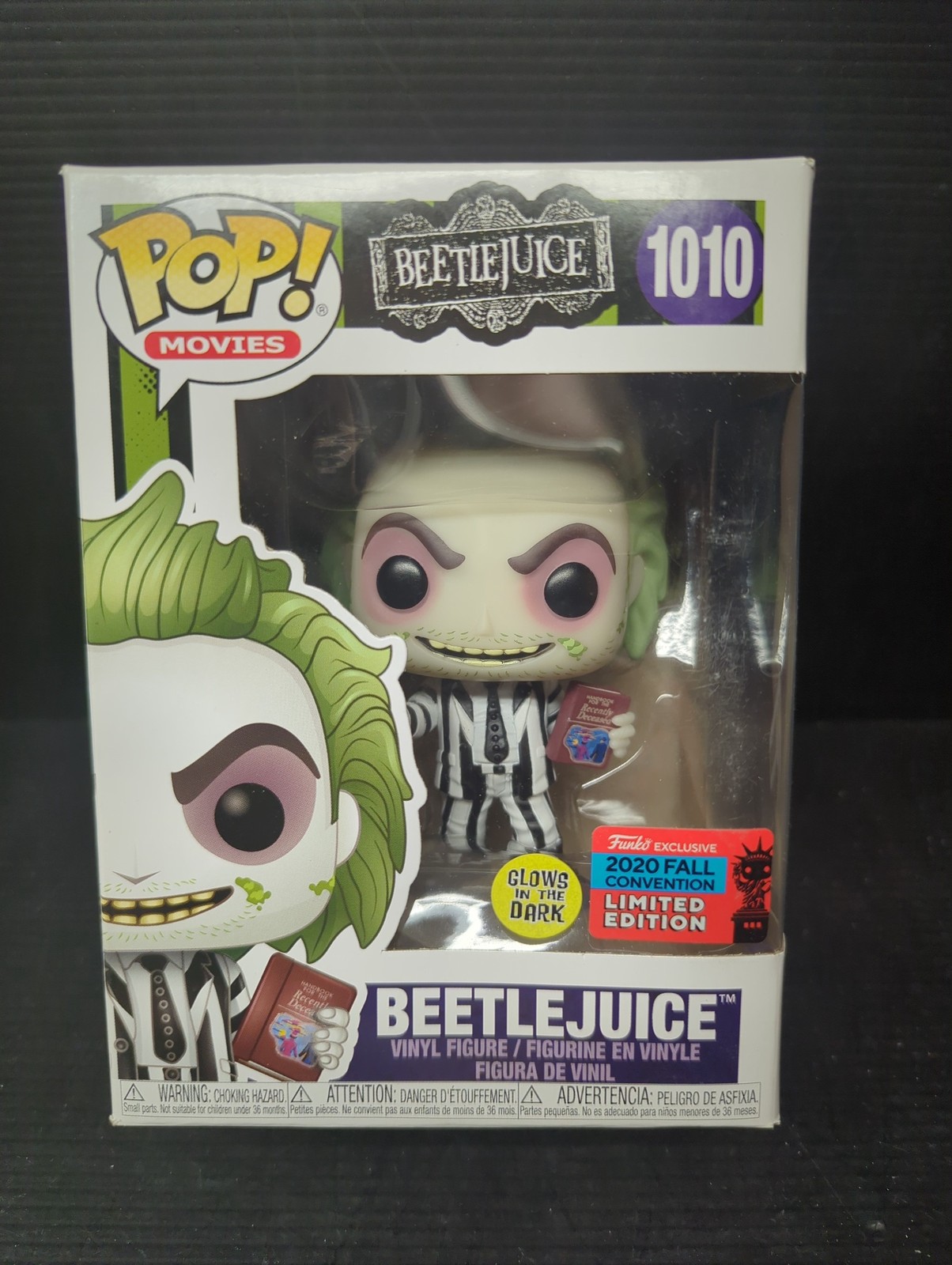 Glow in the Dark Funko POP Beetlejuice Vinyl Figure - Multicolor