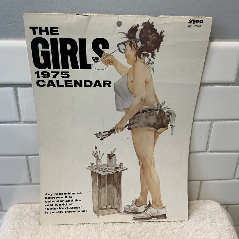 The Girls 1975 paper Calendar