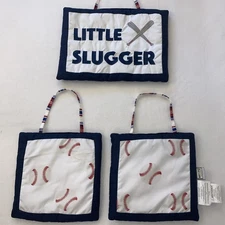 3 Sweet JoJo Design Baby Nursery Wall Art Baseball Theme Soft Wall & Room Decor