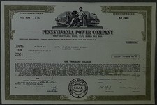 50 X Pennsylvania Power Company 7 7/8 % Bond due 2001 1.000 USD