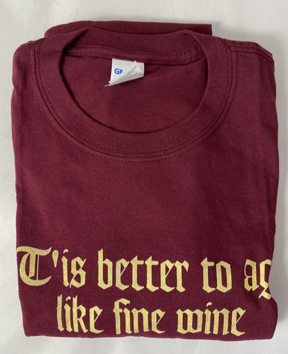 Humorous Unisex Sweatshirt ~T'IS BETTER TO AGE LIKE FINE WINE THAN ...~ New XL - Picture 5 of 5