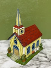 Town Hall Collectibles Valley Church 1998 Artist Susan Winget #1